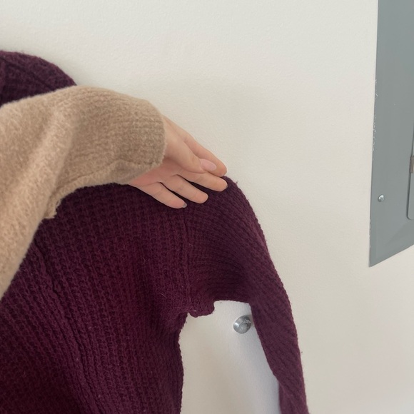 Free People Red Turtle Neck Sweater - Picture 3 of 6